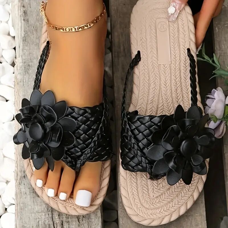 🔥Last Day 60% OFF🔥Women's orthopedic Flower Flat Flip Flops