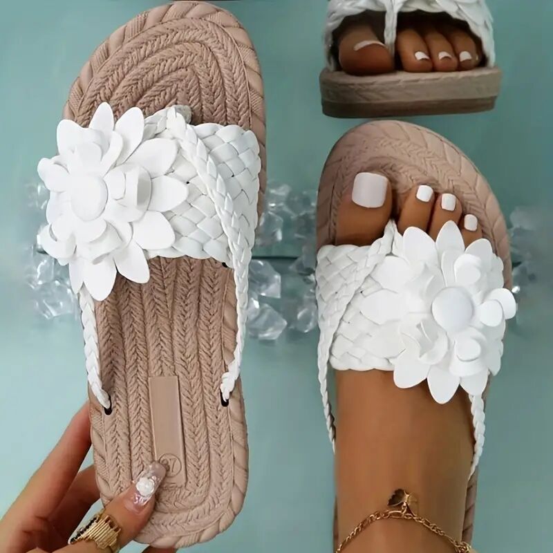 🔥Last Day 60% OFF🔥Women's orthopedic Flower Flat Flip Flops