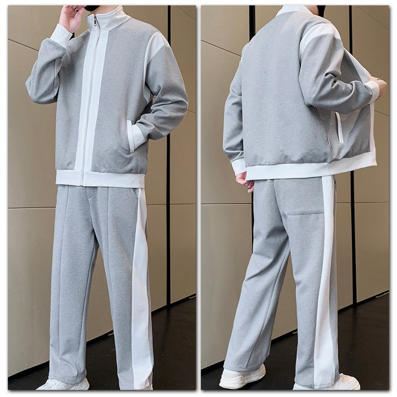 Men's Outfit Casual 2 Piece Contrast Sports Jogging Tracksuits Set(FREE SHIPPING)