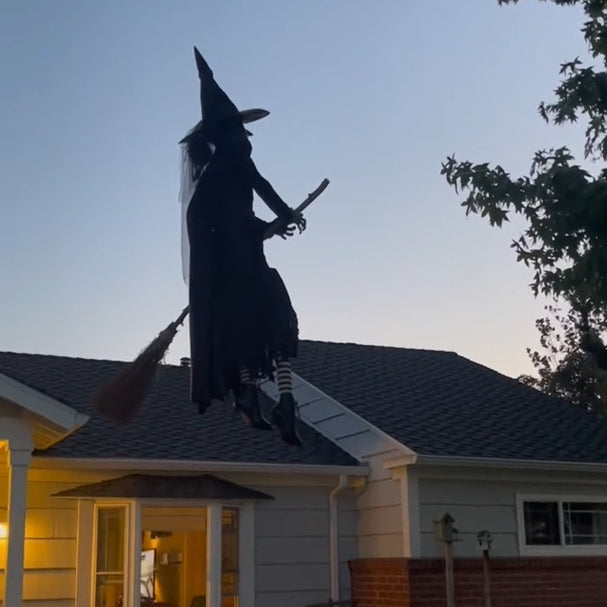 🎃 Halloween Early Bird Sale 50% OFF---Halloween Props Garden Flying Witch