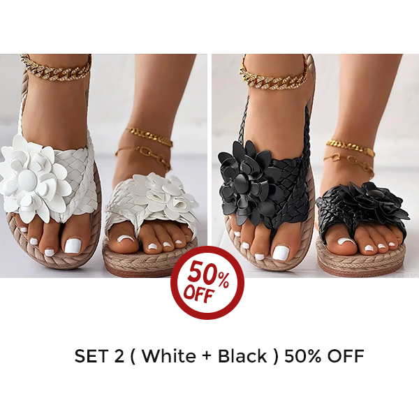 🔥Last Day 60% OFF🔥Women's orthopedic Flower Flat Flip Flops