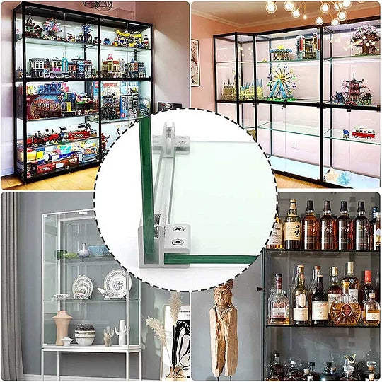 Space Aluminum Glass Clip