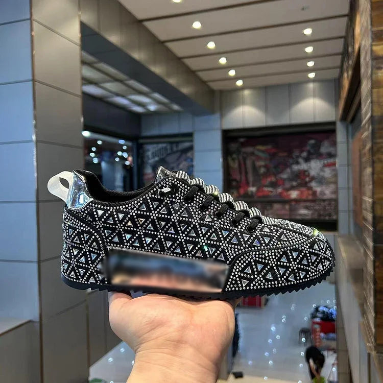 Diamond-encrusted Sneakers for Men - Buy two and get free shipping!