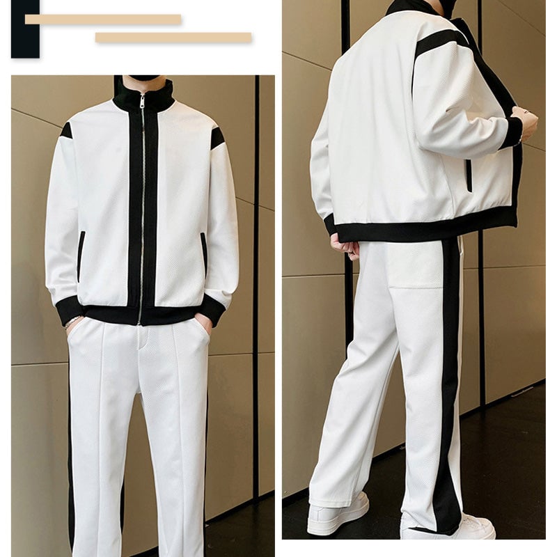Men's Outfit Casual 2 Piece Contrast Sports Jogging Tracksuits Set(FREE SHIPPING)