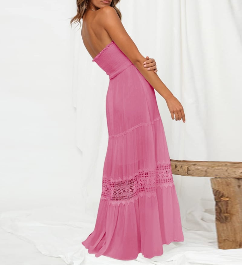 Summer Bohemian Strapless Waist-Cinching Maxi Dress (Buy 2 Free Shipping)