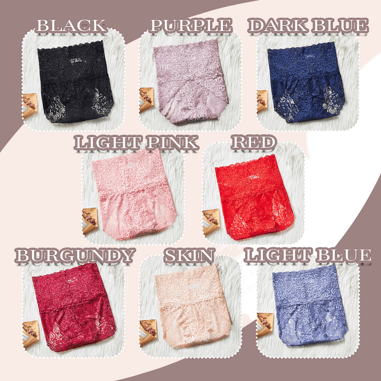 🔥 HOT SALE 49%OFF 🔥5 PCS SET - High Waist Pretty Lace Panties