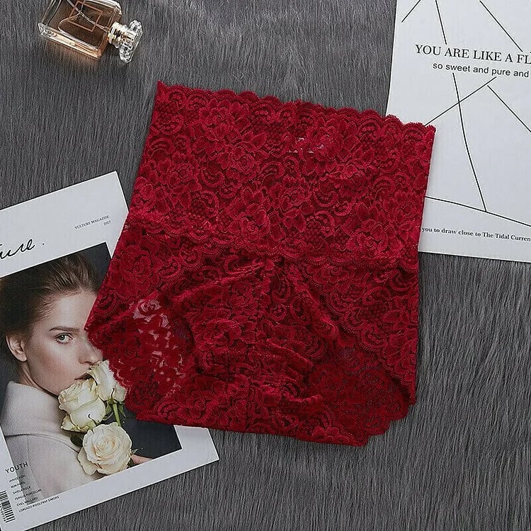🔥 HOT SALE 49%OFF 🔥5 PCS SET - High Waist Pretty Lace Panties