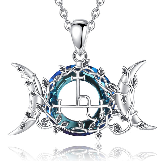 Lilith Moon Necklace Wicca Pagan Jewelry