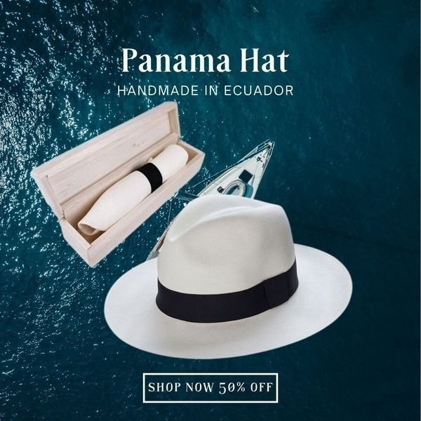 🎁Last Day Promotion🔥--🌿Classic Panama Hat-Handmade In Ecuador