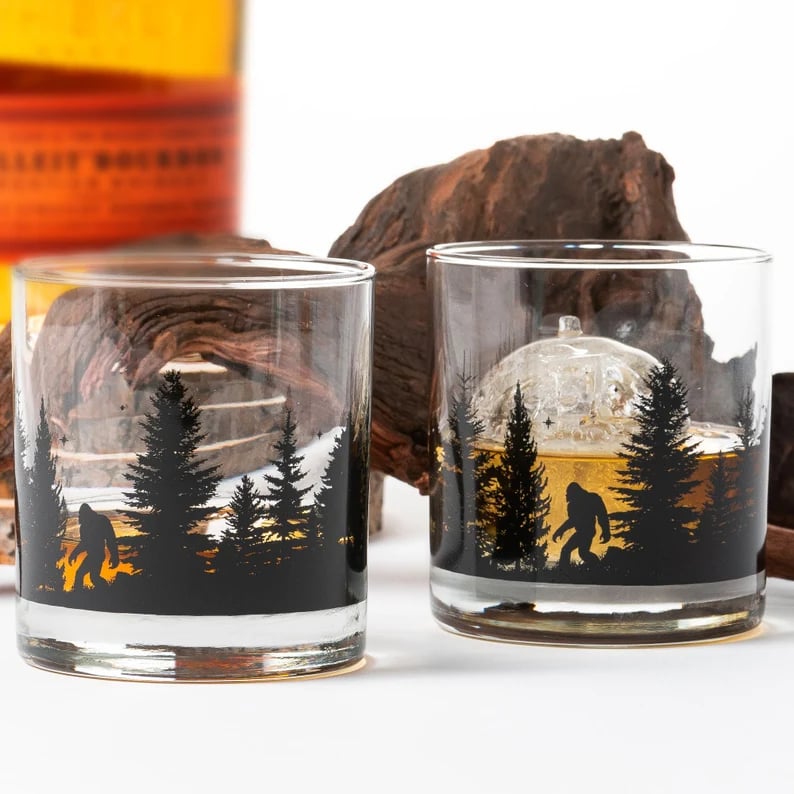 Whiskey Glasses - Bigfoot Themed Tumbler Glass Set