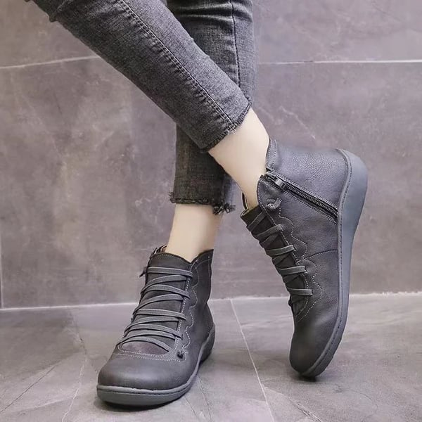 Comfortable leather arch support boots