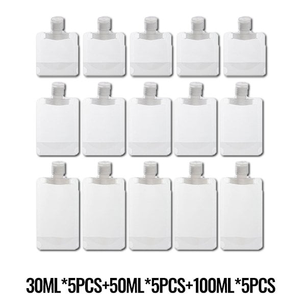 (🌷Summer SALE) Portable Travel Fluid Makeup Packing Bag(10 Pcs)