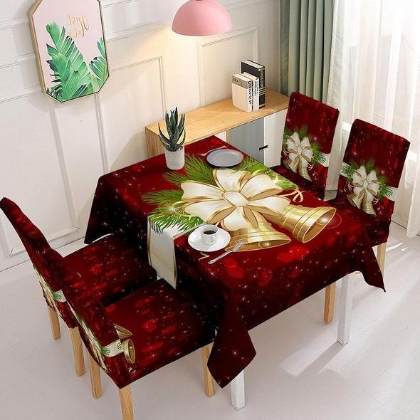 Holiday Promotion 60% Off - Christmas Tablecloth Chair Cover Decoration