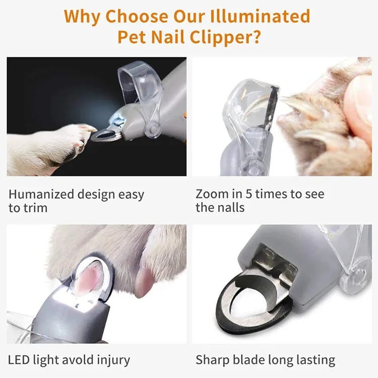 🔥Summer Hot Sale Promotion-49% OFF🐶-Professional LED Pet Nail Clippers