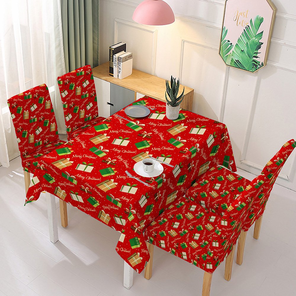 Holiday Promotion 60% Off - Christmas Tablecloth Chair Cover Decoration