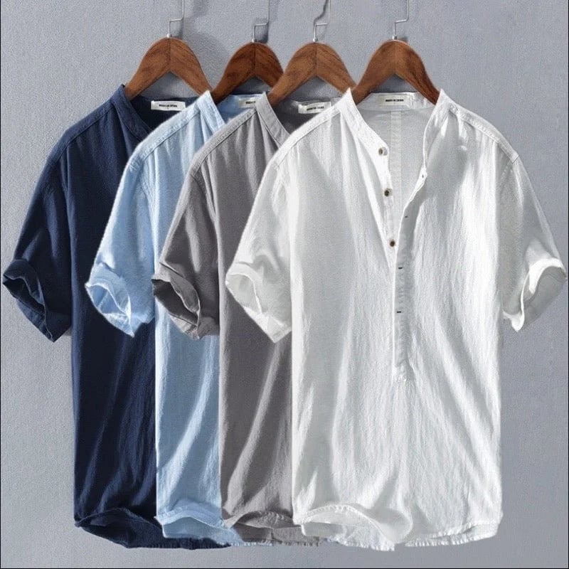 🏖️SUMMER SALE 49% OFF-👕2023 Men's New Linen Casual Short Sleeve Shirt