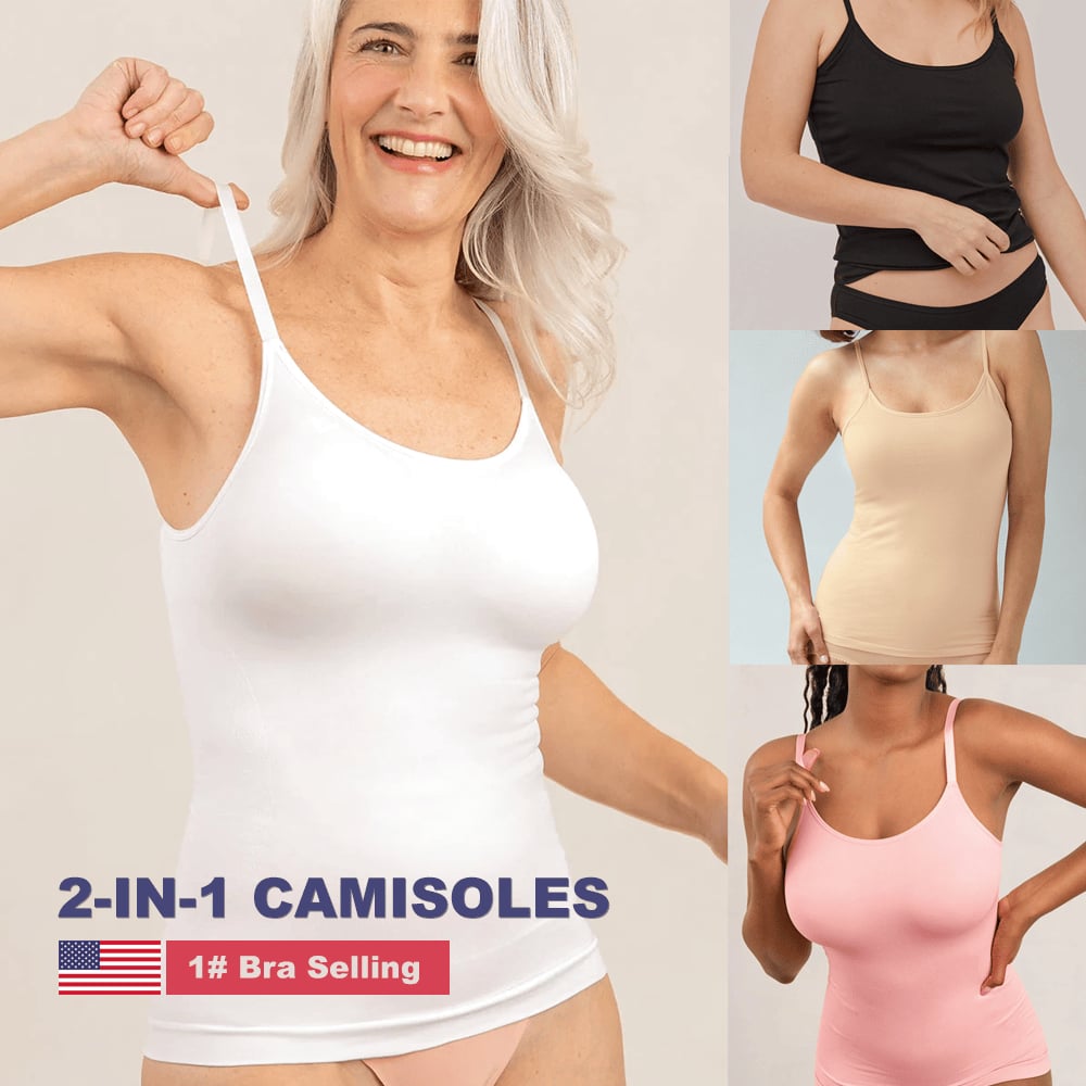 Women's Camisole With Built In Padded Bra Vest(🔥Buy 2 Get Extra 10%OFF)