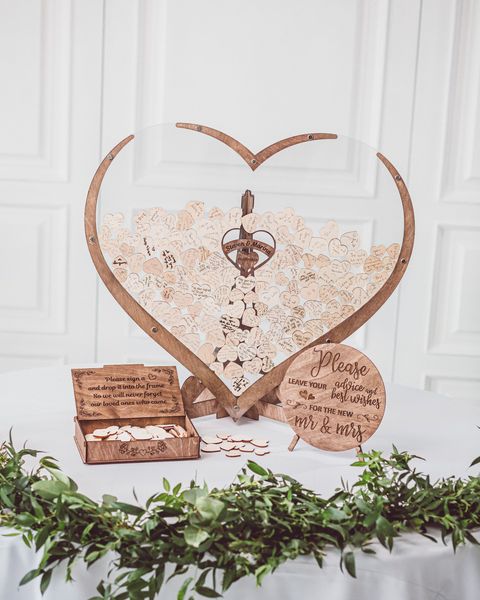 Heart guest book