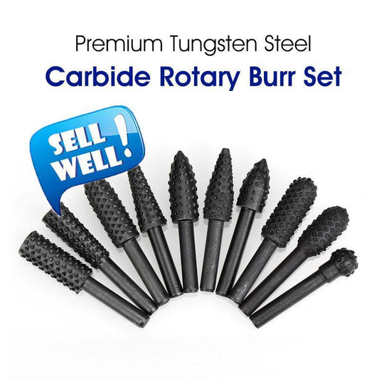 Premium Tungsten Steel Carbide Rotary Burr Set