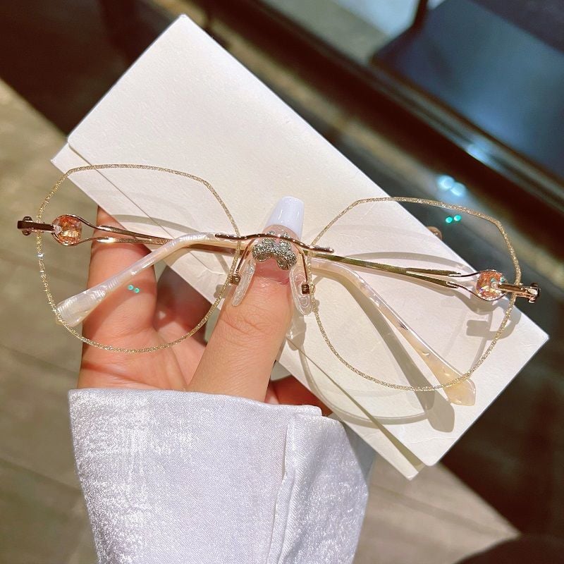 WOMEN'S DIAMOND RIMLESS ANTI-BLUE LIGHT PRESBYOPIA GLASSES✨