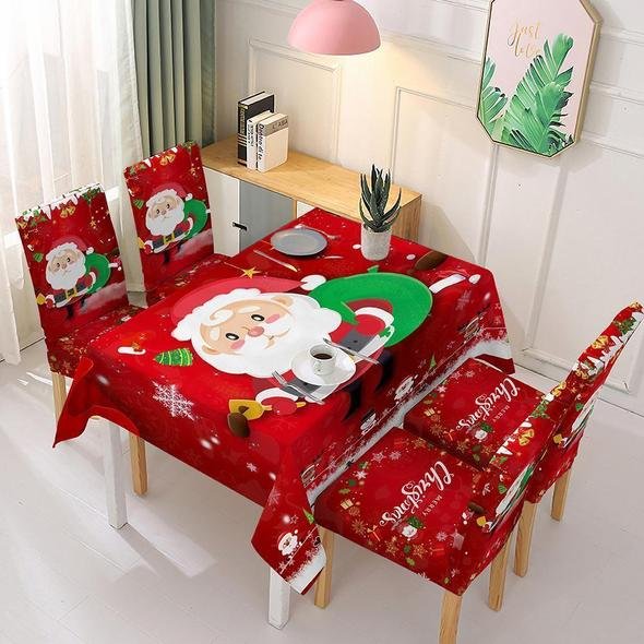 Holiday Promotion 60% Off - Christmas Tablecloth Chair Cover Decoration