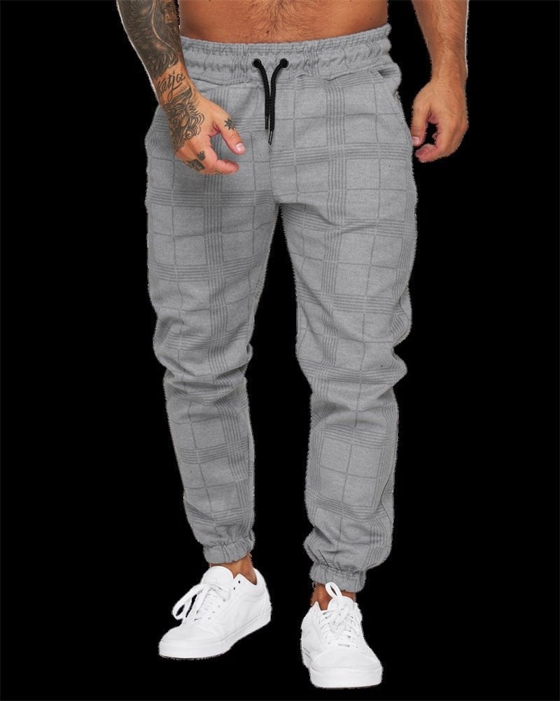 Men's Plaid Casual Pants