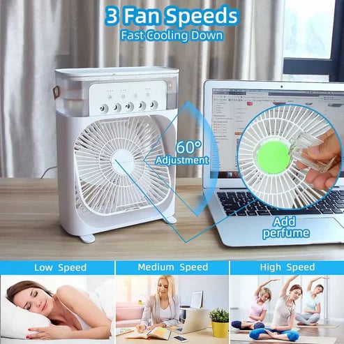 Portable Humidifier Air Conditioner Fan