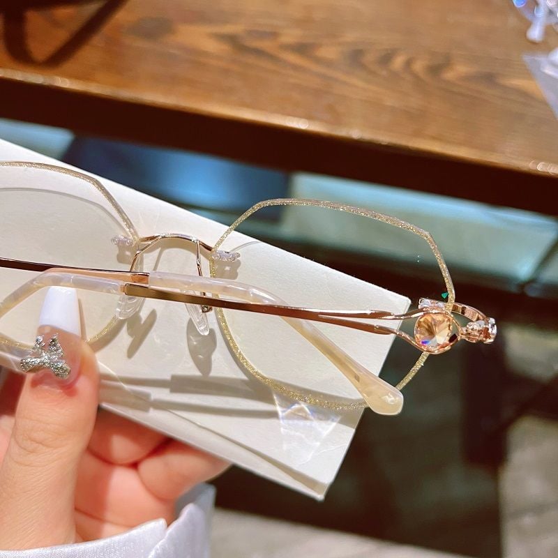 WOMEN'S DIAMOND RIMLESS ANTI-BLUE LIGHT PRESBYOPIA GLASSES✨