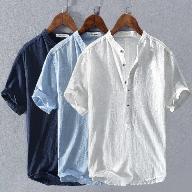 🏖️SUMMER SALE 49% OFF-👕2023 Men's New Linen Casual Short Sleeve Shirt