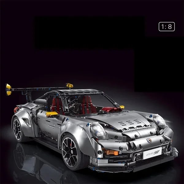 DIY dynamic version 1:8 Scale Super Car Building Kit with Electroplated Metal Parts Creative Building Toys for Adults (3389 Pieces)