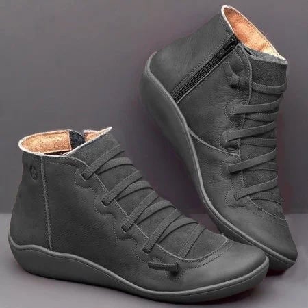 Comfortable leather arch support boots