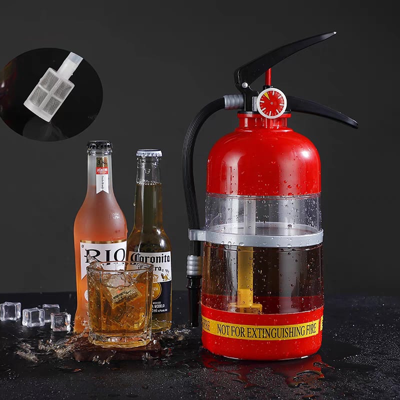 Fire extinguisher creative beverage bottle/dispenser/draft beer machine water bottle