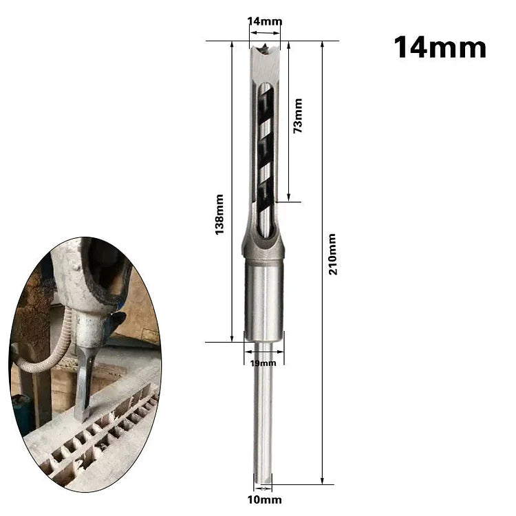 EFFICIENT WOODWORKING ESSENTIAL   ADAPTER AND SQUARE-HEADED WOOD CHISEL SET