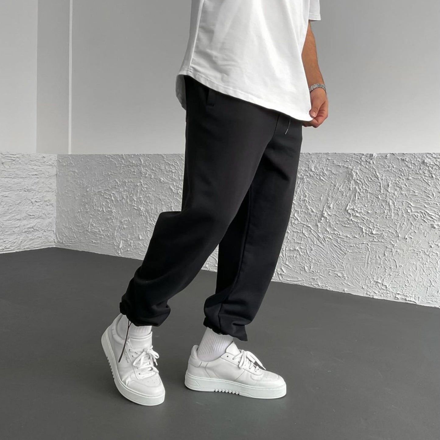 Drawstring pocket trousers