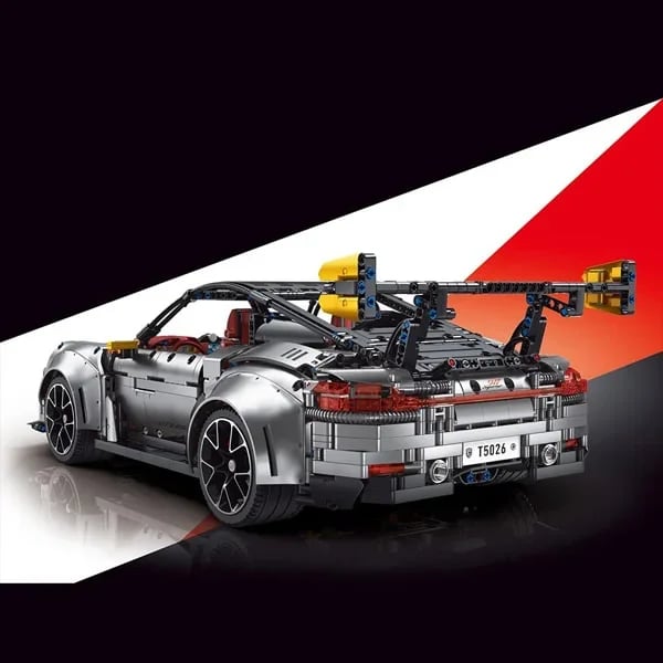 DIY dynamic version 1:8 Scale Super Car Building Kit with Electroplated Metal Parts Creative Building Toys for Adults (3389 Pieces)