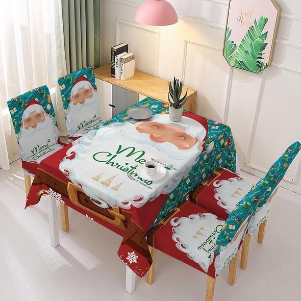 Holiday Promotion 60% Off - Christmas Tablecloth Chair Cover Decoration