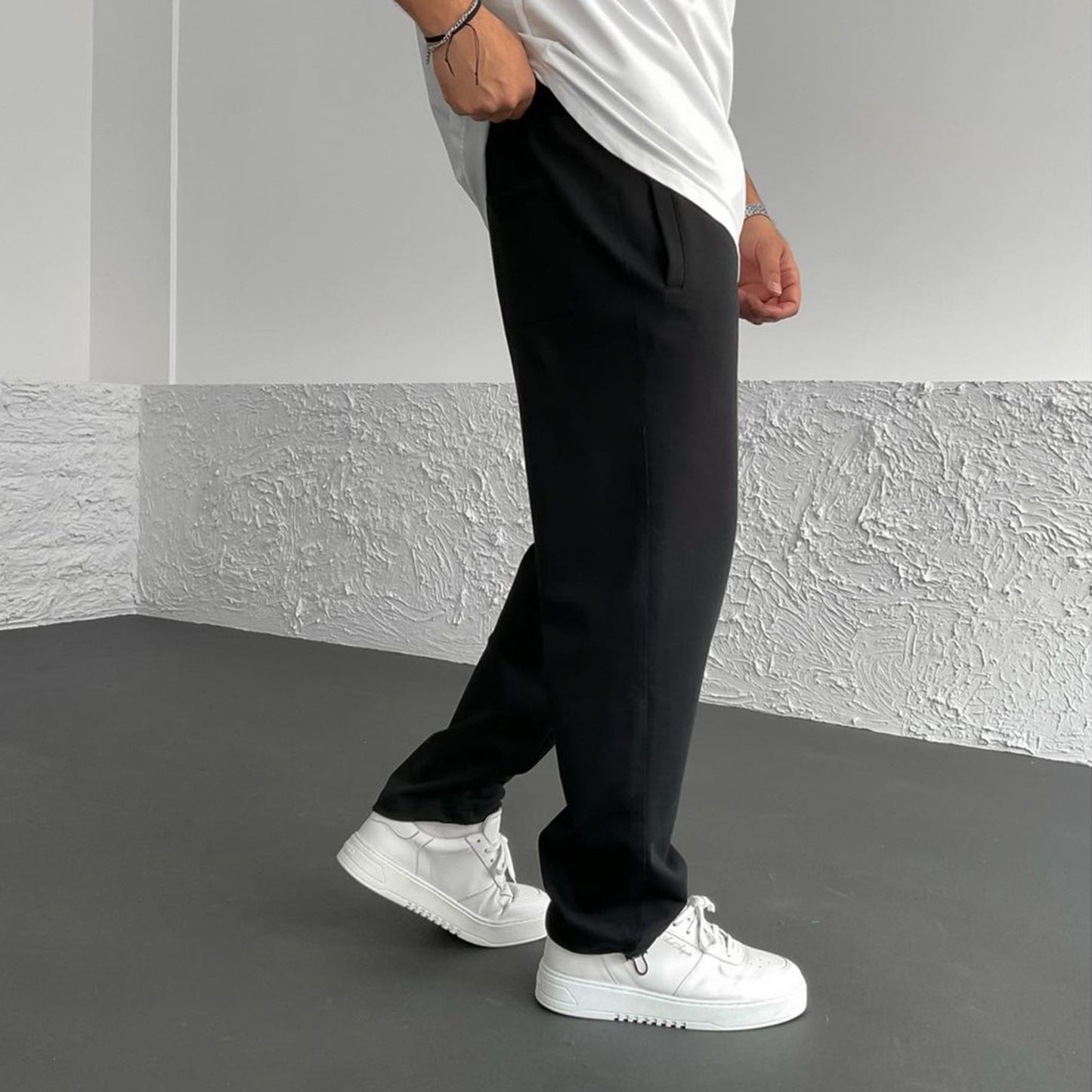 Drawstring pocket trousers