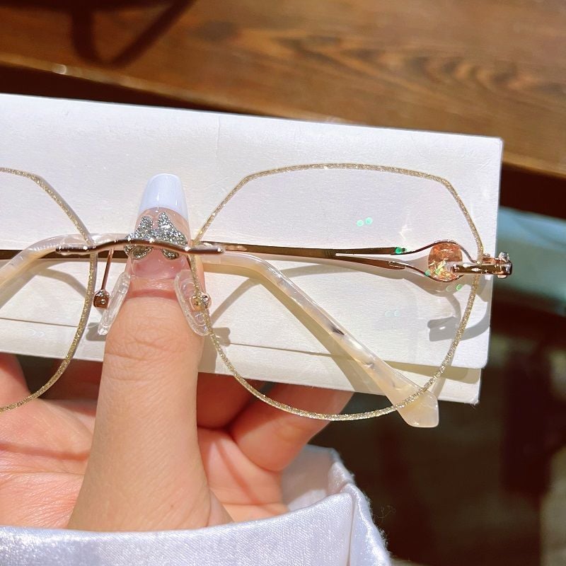 WOMEN'S DIAMOND RIMLESS ANTI-BLUE LIGHT PRESBYOPIA GLASSES✨