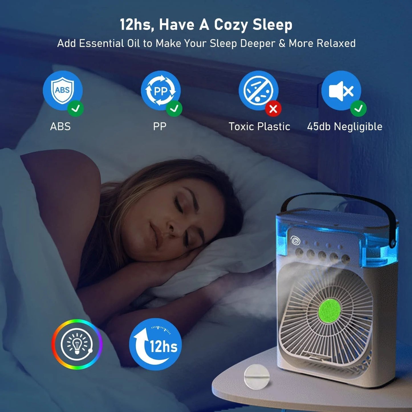 Portable Humidifier Air Conditioner Fan