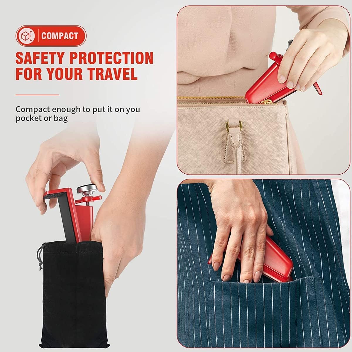 Portable Door Lock for Travel