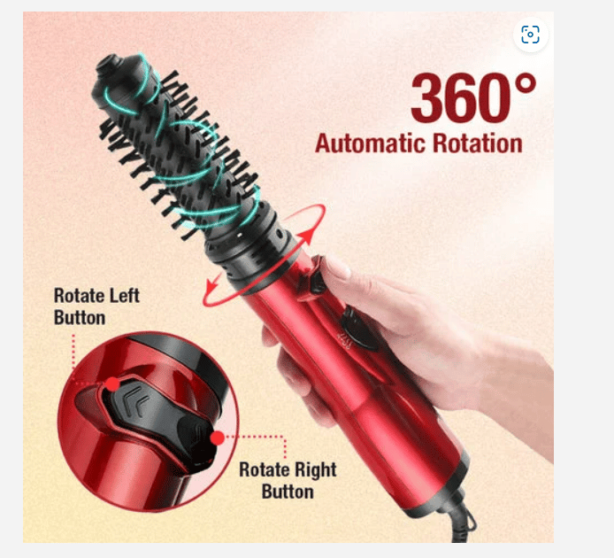 Three-in-one hot air styler and rotating hair dryer suitable for drying, curling, and straightening hair (energy-saving and efficient three-mode hot air styling equipment)