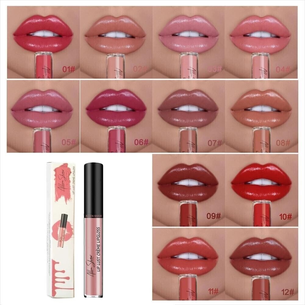 💄USD9.99 💄- 1️⃣2️⃣ Color Cream Texture Lipstick Waterproof