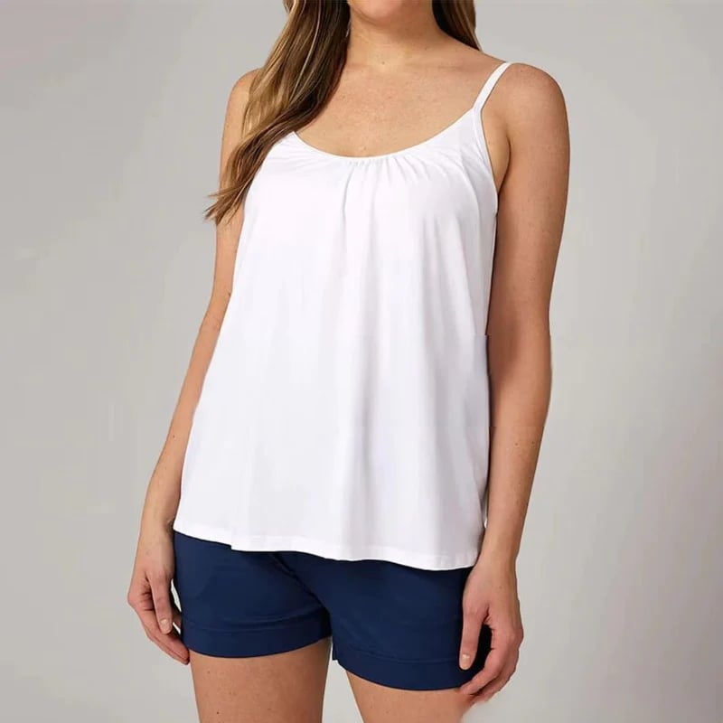 Loose-fitting Tank Top With Built-in Bra