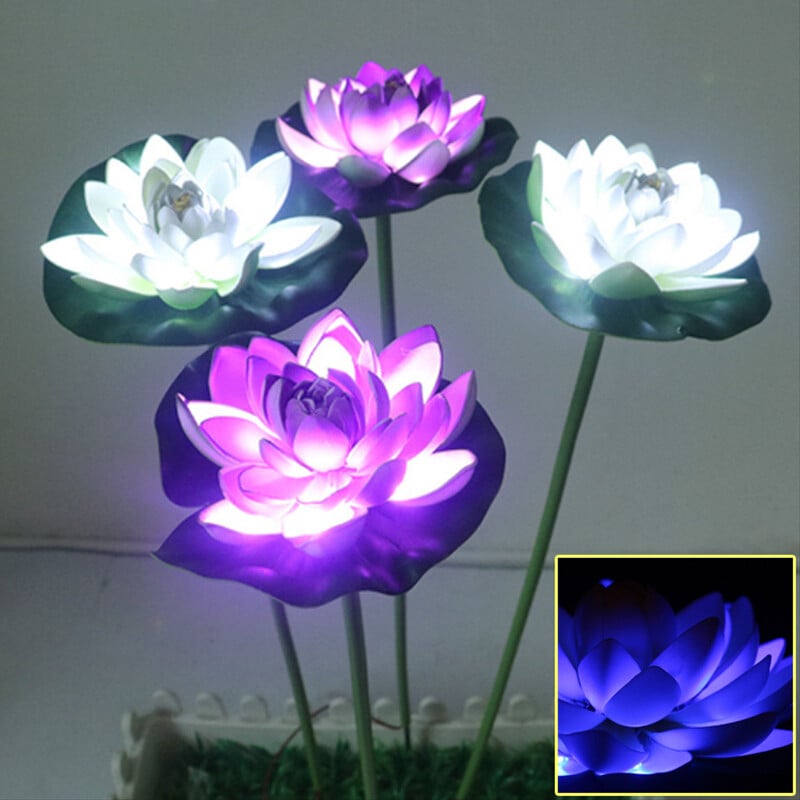 Last Day (40% Off) 🌻Waterproof Solar Garden Lotus Light