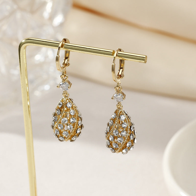 Fashion Diamond Water-Drop Earrings