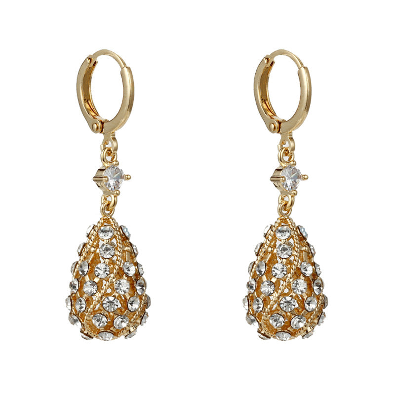 Fashion Diamond Water-Drop Earrings