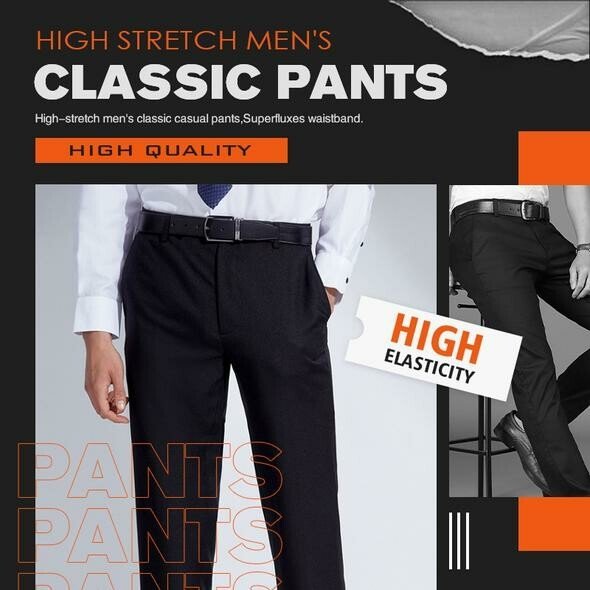 ✨2023 Hot Sale 🔥 High Stretch Men's Classic Pants