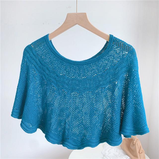 knitted sun proof ice silk shawl