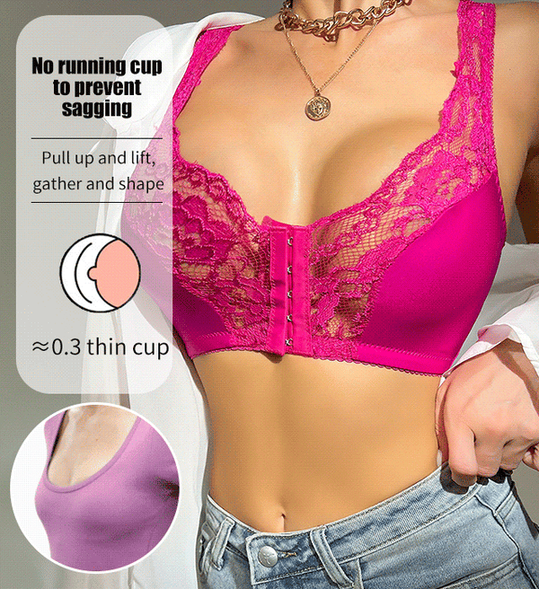 🔥LAST DAY 70% OFF🔥French lace front button bra - (Buy 2 Free Shipping)😍