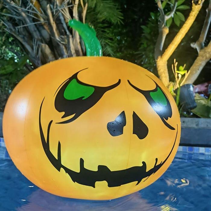 🎃Sale 49% off🎃Inflatable Led light-up waterproof eyeball pumpkin 13 colours with remote control